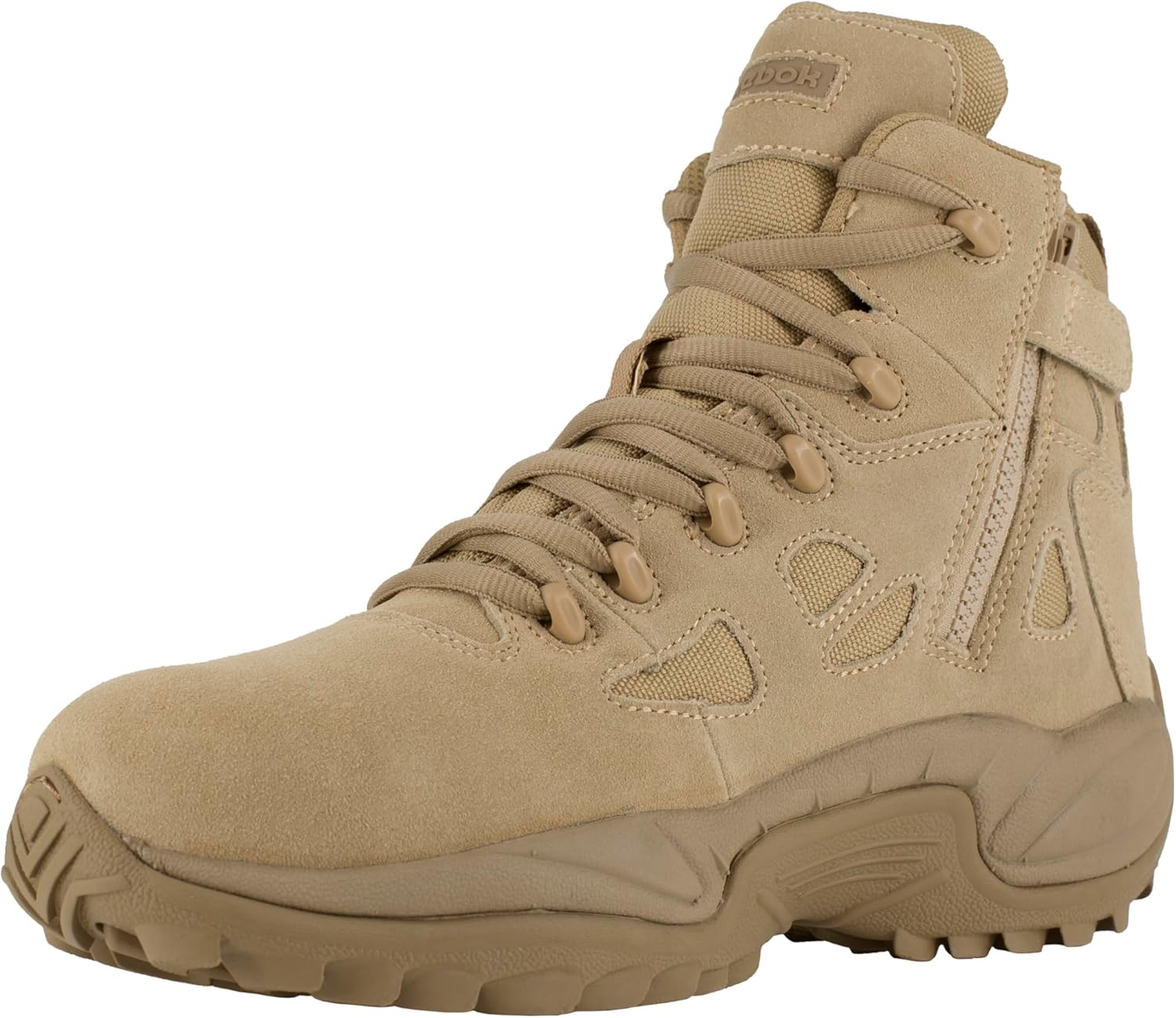 REEBOK Men's Rapid Response RB 6" Composite Toe Tactical Boot with Side Zipper