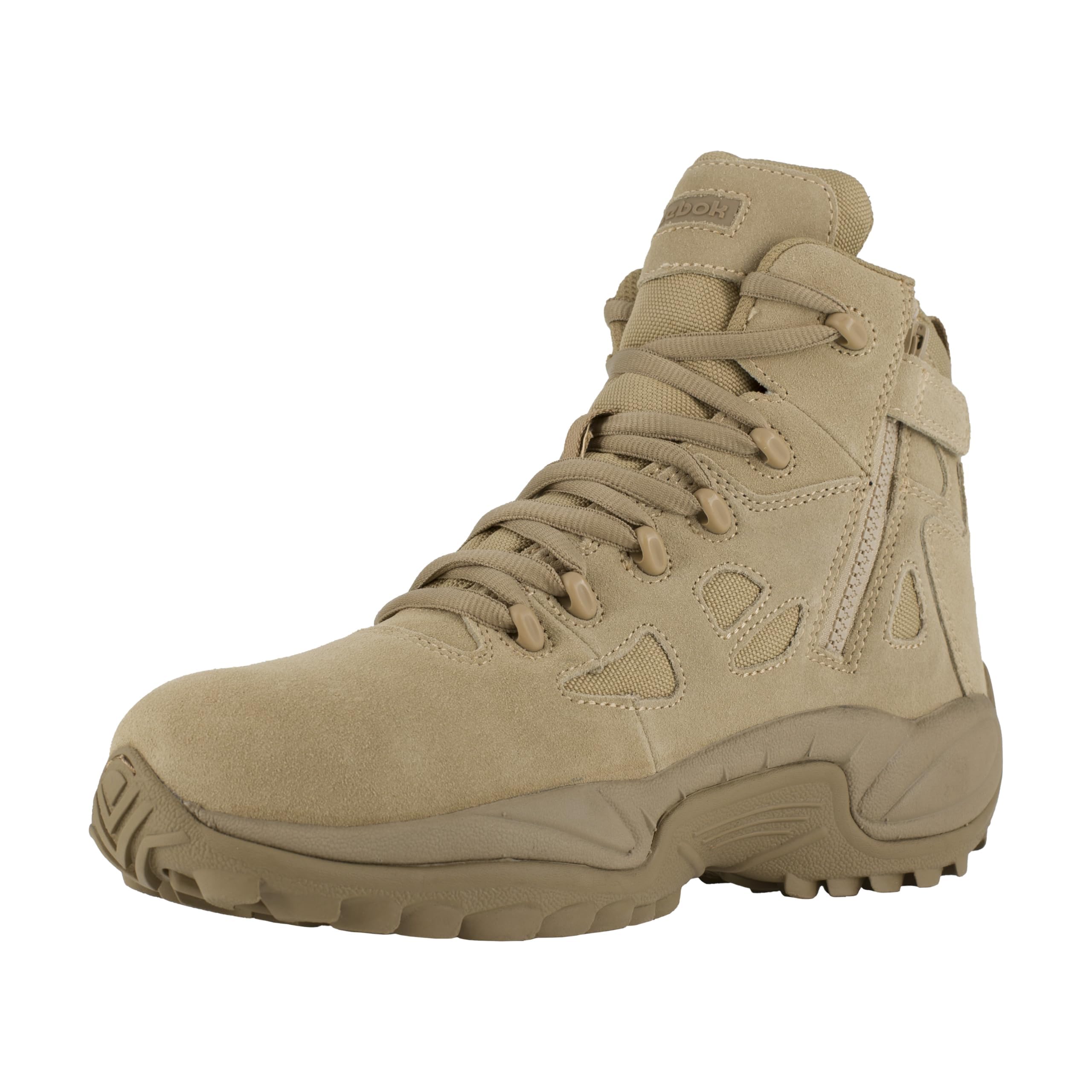 REEBOK Men's Rapid Response RB 6" Composite Toe Tactical Boot with Side Zipper