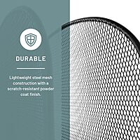 Safco Onyx Desk Organizer, 5 Tiered Vertical Compartments, Office and Classroom Mailbox , Paper and Mail Sorter, Steel Mesh, Black