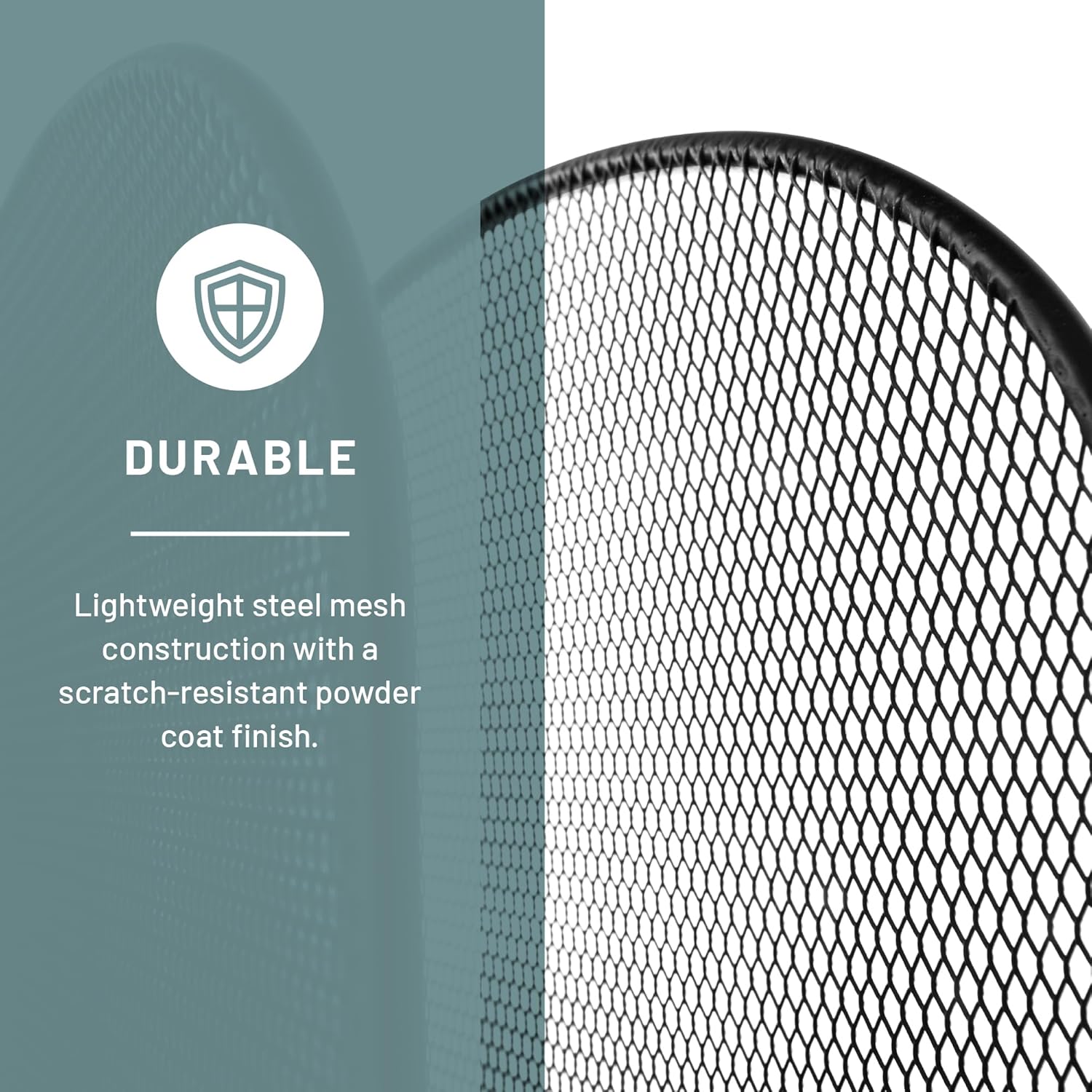 Safco Onyx Desk Organizer, 5 Tiered Vertical Compartments, Office and Classroom Mailbox , Paper and Mail Sorter, Steel Mesh