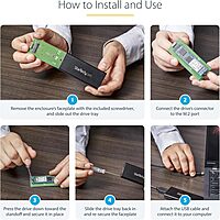 StarTech.com USB-C 10Gbps M.2 SSD Enclosure (2230/2242/2260/2280) - Aluminum