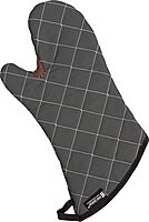 San Jamar Bestguard Oven Mitt with Reinforced Webguard Plus, Cotton, 15 Inches, Black