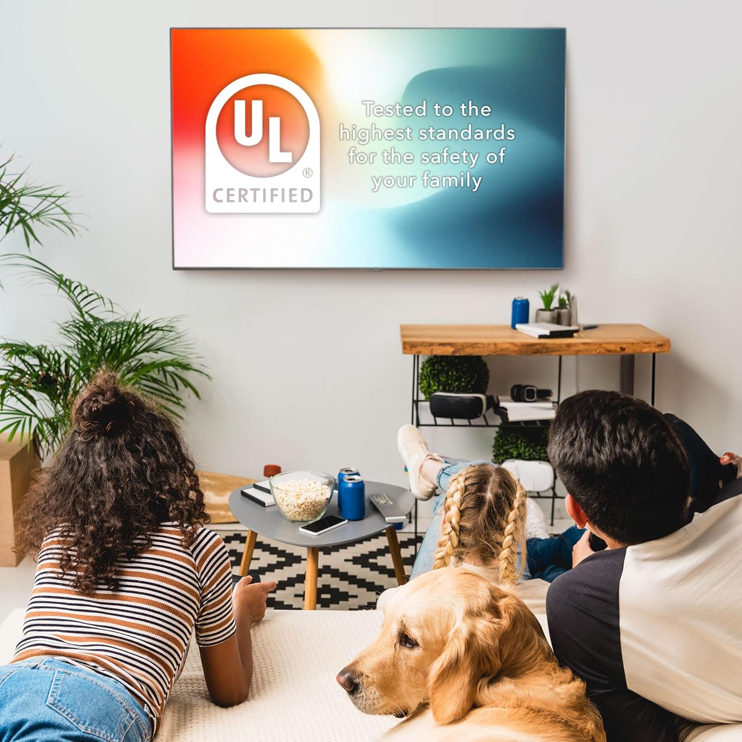 Mount-It! UL Certified Full Motion TV Wall Mount for Most 32-55 Inch Flat Screen TVs