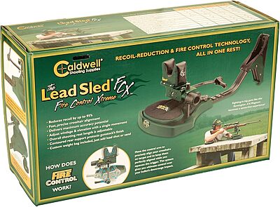 Caldwell Lead Sled FCX Adjustable Ambidextrous Recoil Reducing Rifle Shooting Rest for Range, Shooting Stability