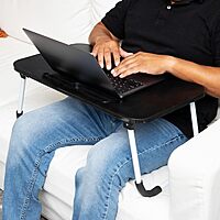 Mind Reader Lap Desk Laptop Stand Bed Tray Folding Legs Portable MDF