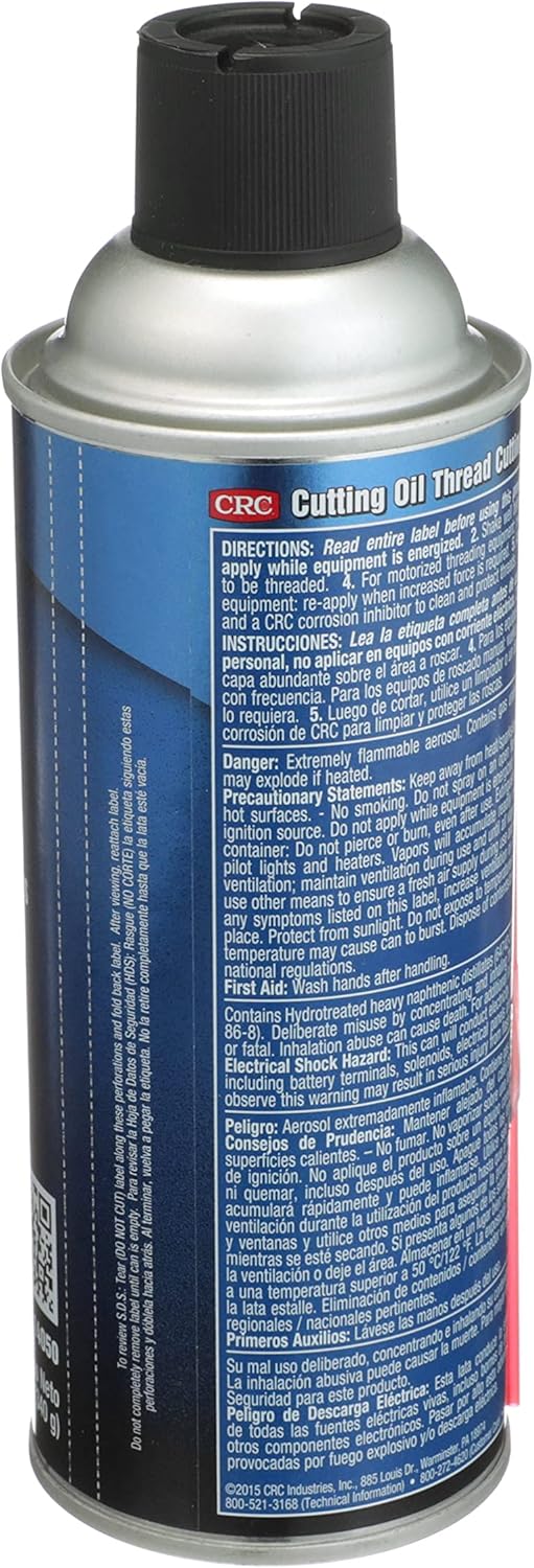 CRC Cutting Oil Thread Cutting Lubricant 14050 – 12 Wt. Oz. 1 Pack 12 Oz