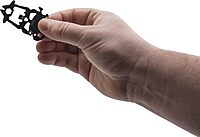 SOG MACV Everyday Carry Portable Compact Steel Keychain Tool | Hardcased Black, 12 Tools in One: Bottle Opener, Screwdrivers