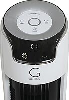 Genesis Powerful 43 Inch Oscillating Tower Fan with Max Air Quiet Technology and Remote, White (G5TOWERFAN)