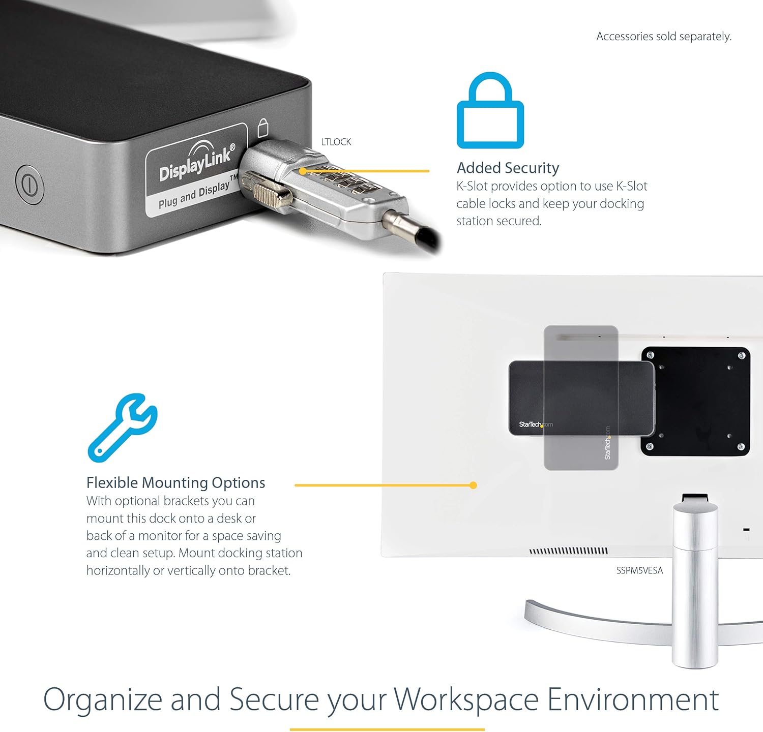 StarTech.com USB-C Dock - Dual Monitor 1080p HDMI Laptop Docking Station - 65W Power Delivery - 1x USB-C, 3x USB