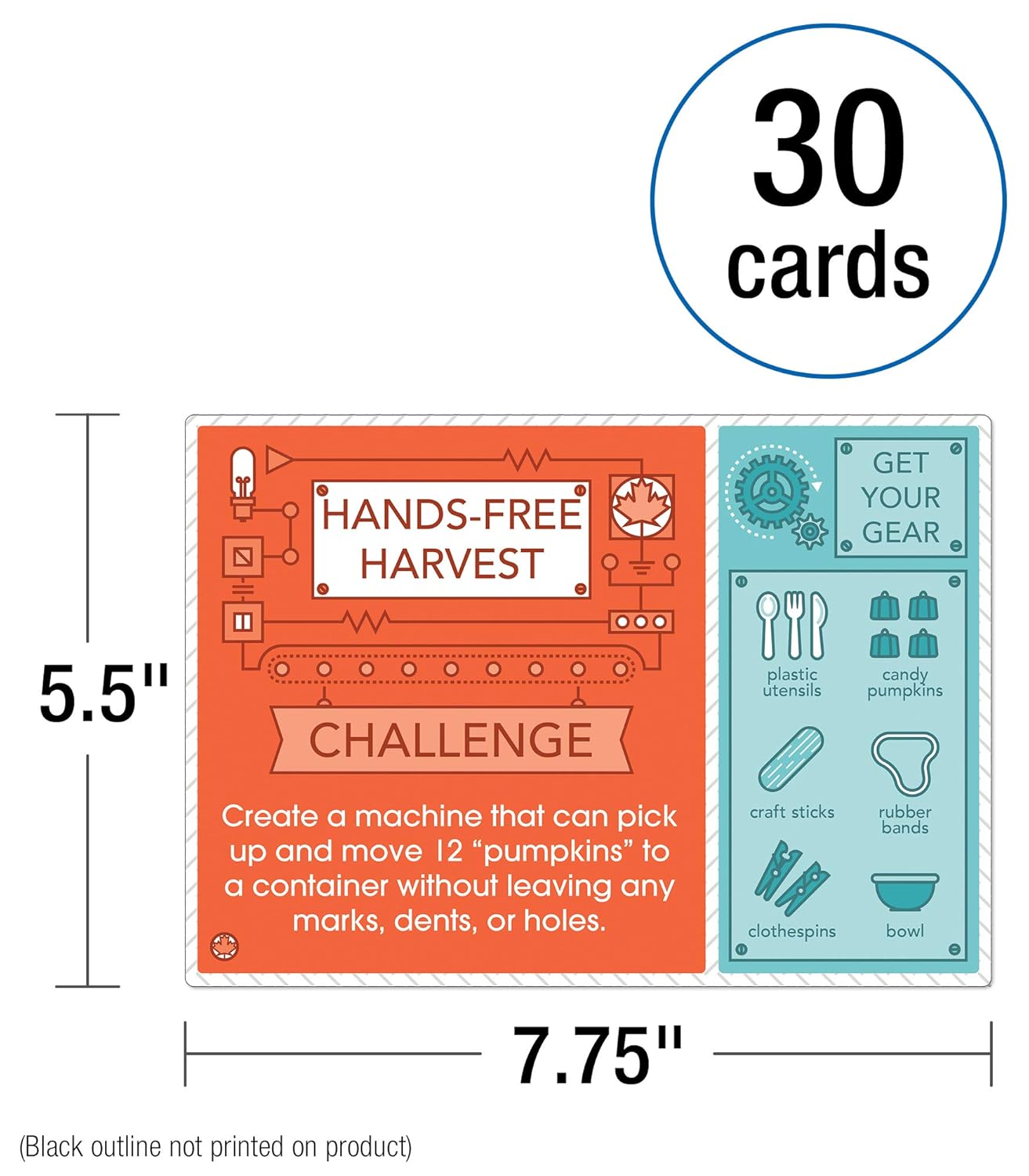 CARSON DELLOSA EDUCATION STEM Challenges Card Set for Grades 2-5