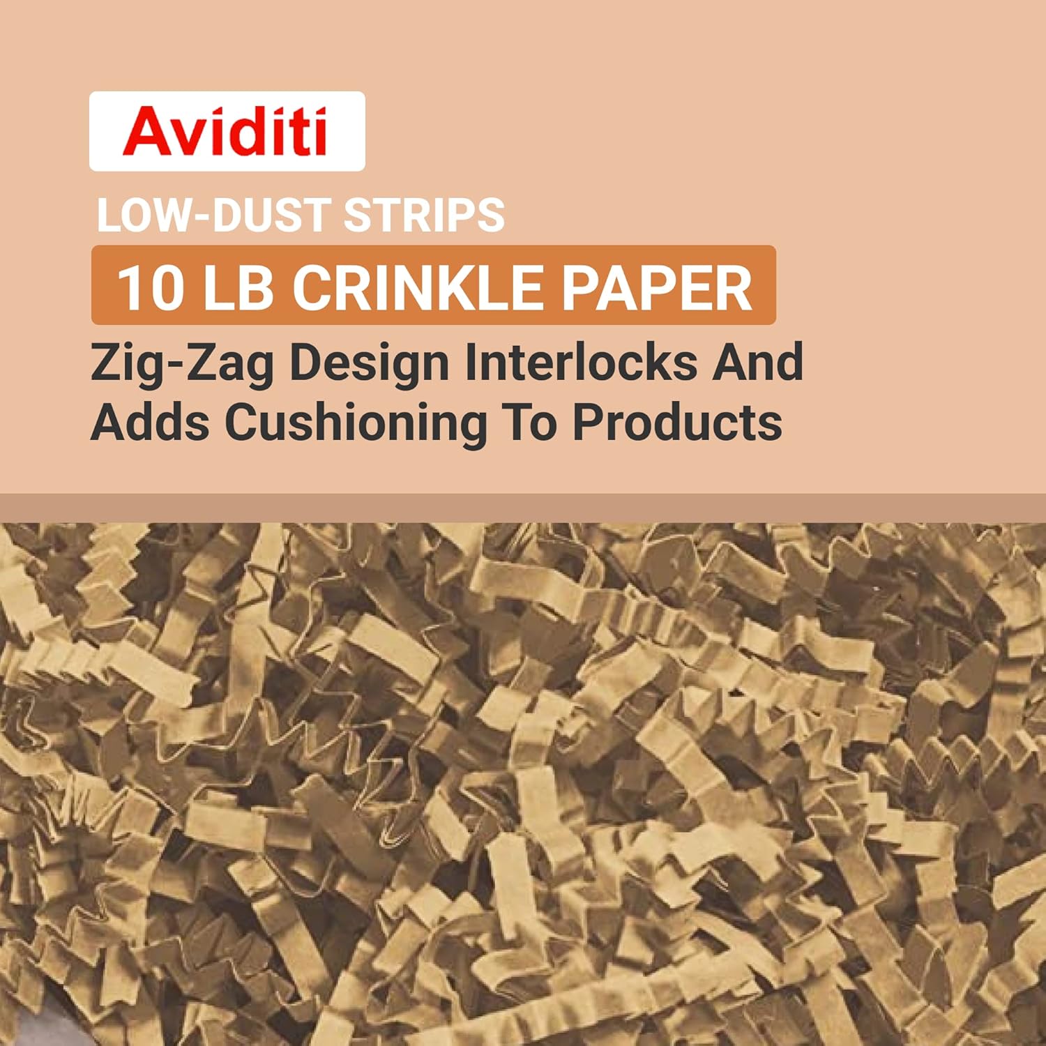 Kraft Crinkle Cut Packing Paper - Shredded Filler