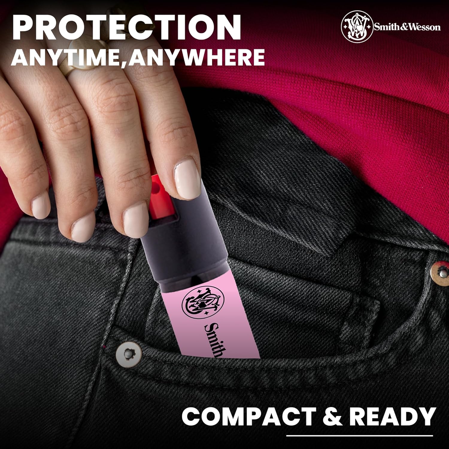 Smith & Wesson Pepper Shield Keychain Quick-Release Pepper Spray for Women