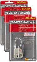 Pelican 1500-518-000 1506 TSA Lock, Gray (Pack of 3) 1 Count (Pack of 3)