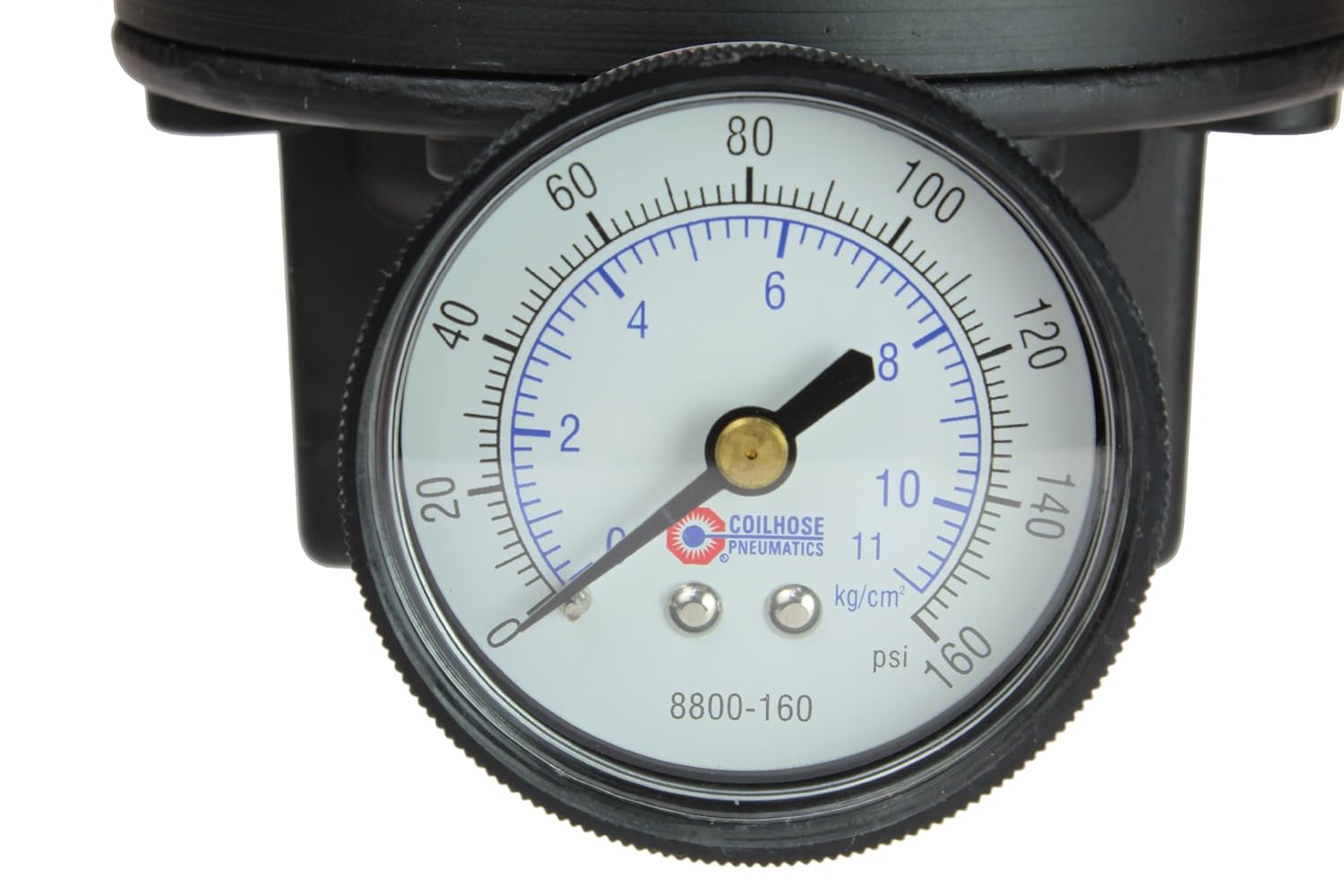 Coilhose Pneumatics 8804GH Heavy Duty Series Regulator, 1/2-Inch Pipe Size with Gauge and High Pressure Spring (0-200 PSI)