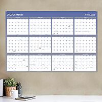 AT-A-GLANCE Reversible Vertical/Horizontal Erasable Wall Calendar, 48" x 32"