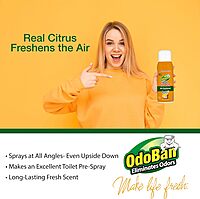 OdoBan Aroma Eliminator, 360-Degree Continuous Spray Natural Oil Real Citrus Air Freshener, Toilet Spray, Made in the USA, Orange Scent, 10 Ounces Orange 10 Fl Oz (Pack of 1)