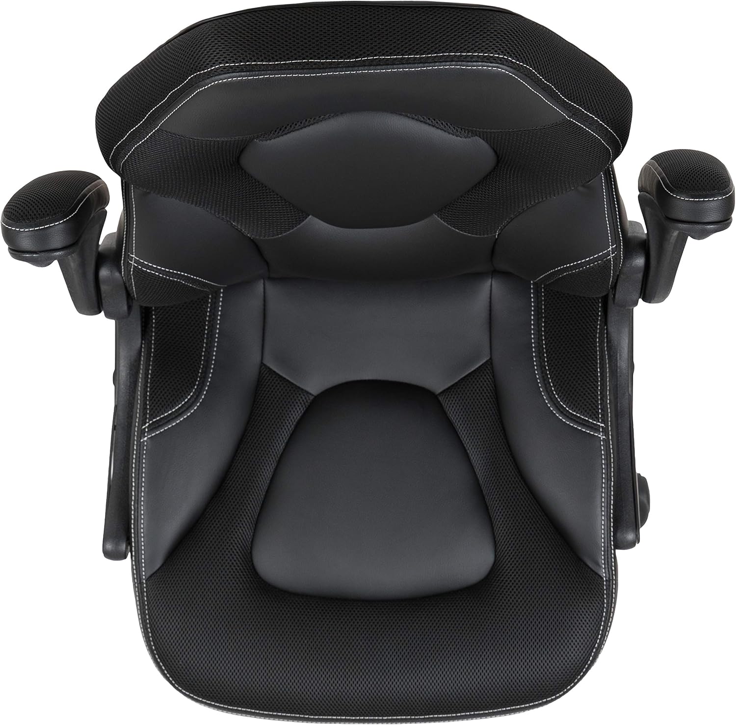 Flash Furniture X10 High-Back LeatherSoft Racing Style Gaming Chair with Flip-Up Arms