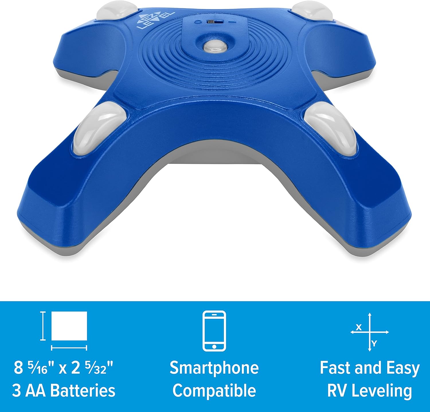 Camco Camper/RV EZ Level - Features Illuminated Indicator Lights & Automatic Shut-Off Function when Not in-Use