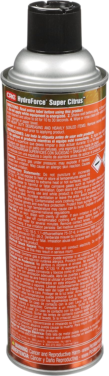 CRC HydroForce Super Citrus Heavy Duty Degreaser