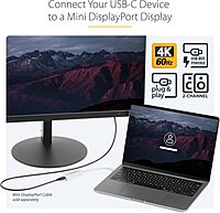 StarTech.com USB-C to Mini DisplayPort Adapter - 4K 60Hz (CDP2MDP)