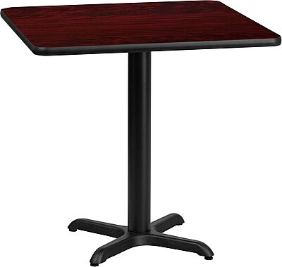 Flash Furniture Square Hospitality Table With X-Style Base, 31-3/16inH x 30inW x 30inD