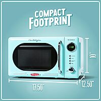 Nostalgia Retro Countertop Microwave Oven