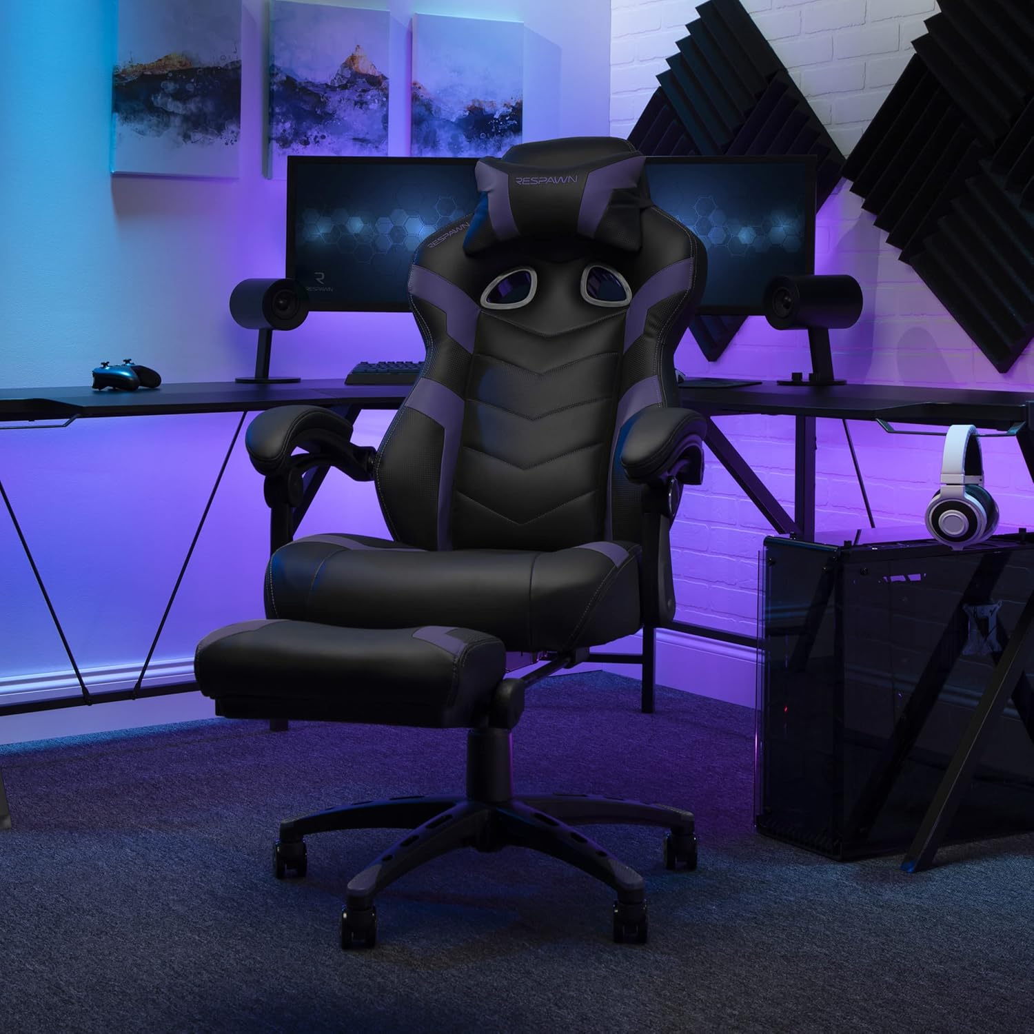 RESPAWN 110 Pro Ergonomic Gaming Chair with Footrest