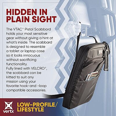 Vertx VTAC Rifle Scabbard Shot-Gun Case, Concealed Carry Bag Ammo Holder, Tactical Gear Travel Accessories