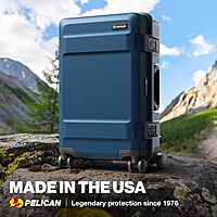 Pelican ATX Luggage - Hardside Carry On Luggage with Wheels - 22 Inch Carry On Bag - Airline Approved (Indigo) 22" Carry On Indigo
