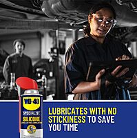 WD-40 Specialist Silicone Lubricant with SMART STRAW SPRAYS 2 WAYS, 11 OZ 1-Pack