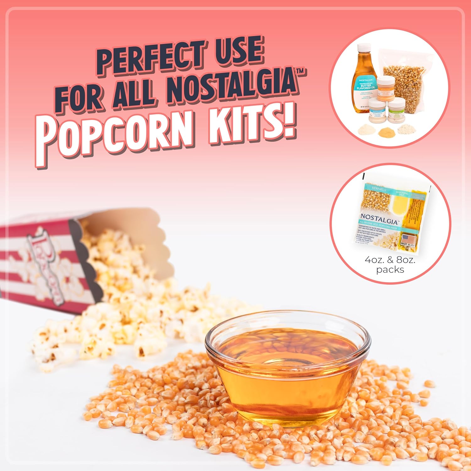 Nostalgia Vintage Hot-Air Popcorn Maker Machine