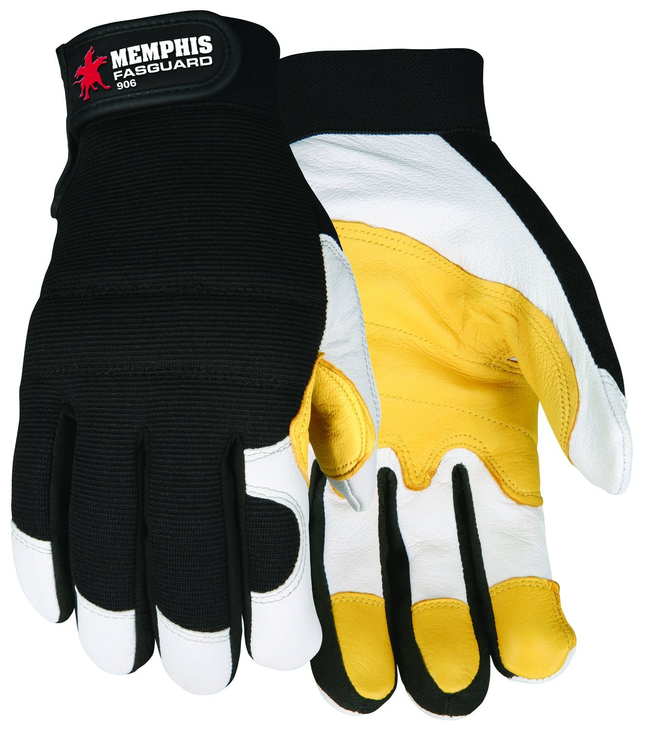 MCR SAFETY 906 Fasguard Goatskin Multi-Task Mechanics Gloves
