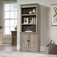 SAUDER Palladia 5-Shelf Library Bookcase with Doors
