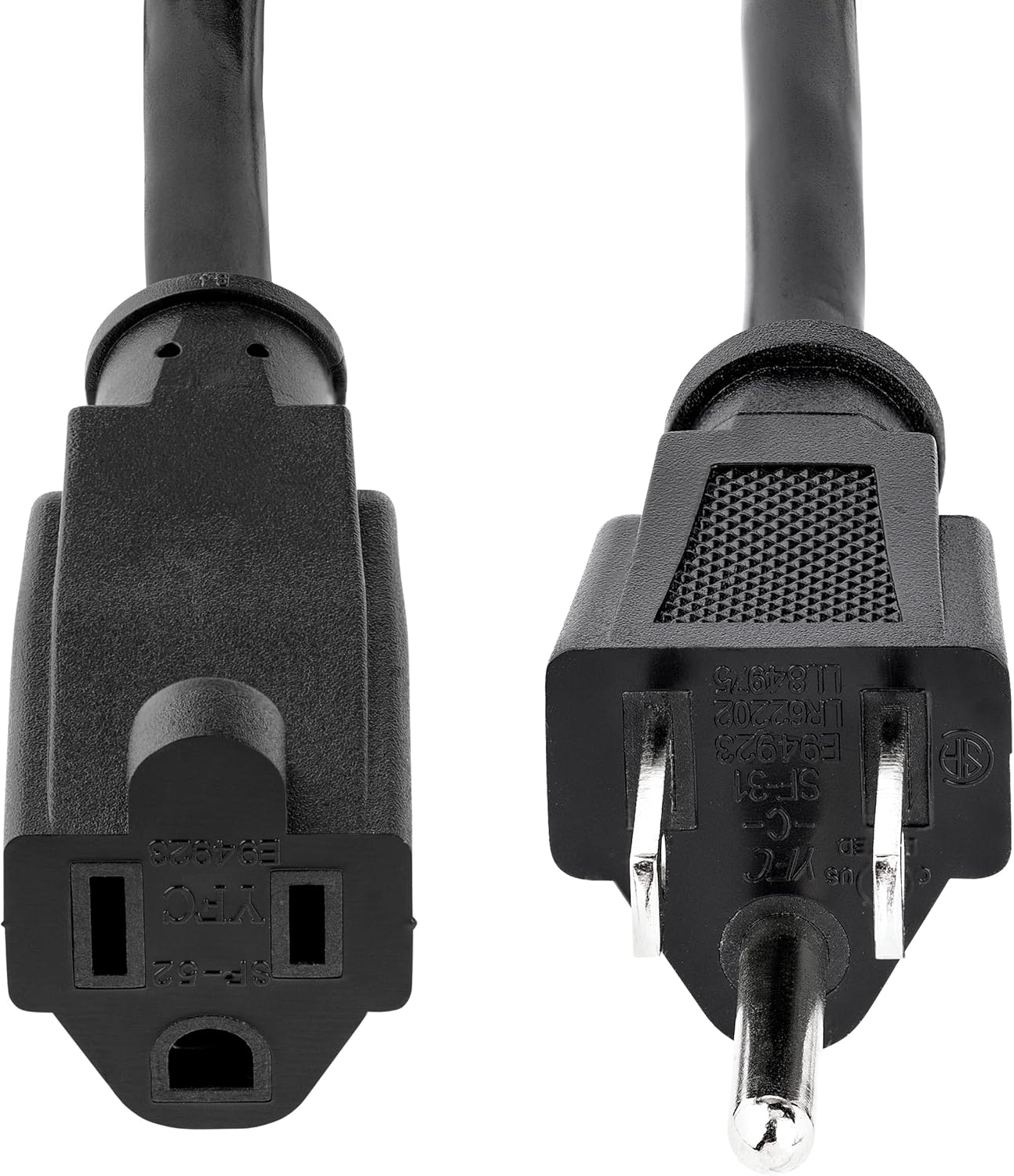 StarTech.com Power Extension Cord NEMA 5-15R to NEMA 5-15P