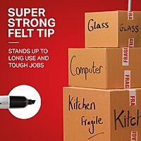 Sharpie King Size Permanent Markers Chisel Tip Markers for Work & Industrial Use 12 Count MARKING