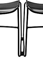 National Public Seating Commercialine® 850 Series Multi-Purpose Ultra Compact Stack Chair, Black