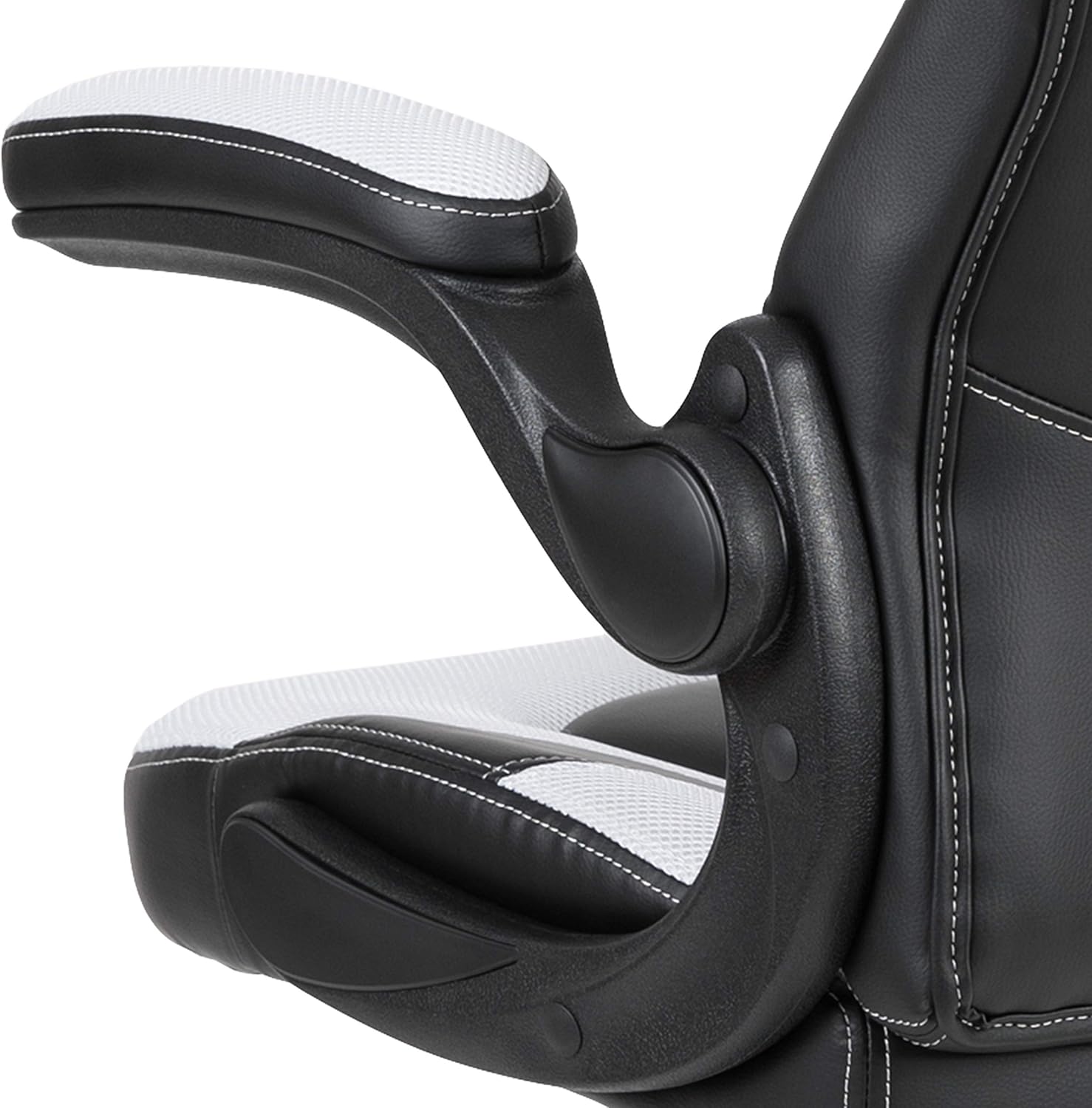 Flash Furniture X10 High-Back LeatherSoft Racing Style Gaming Chair with Flip-Up Arms