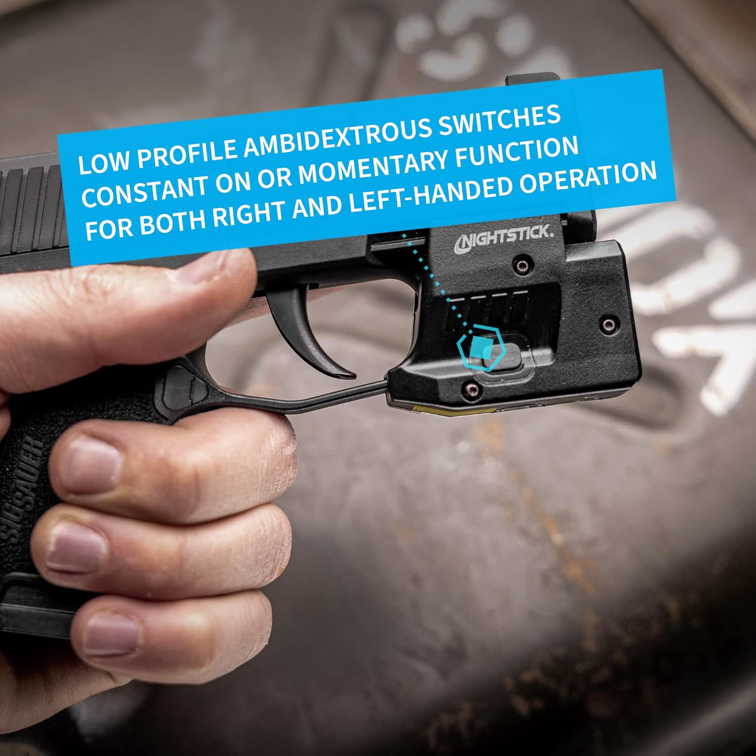 Nightstick TSM-12G 150-Lumen Rechargeable Tactical Light withGreen Laser Sight