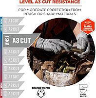 ERGODYNE ProFlex 7030 PU-Coated Cut-Resistant Gloves