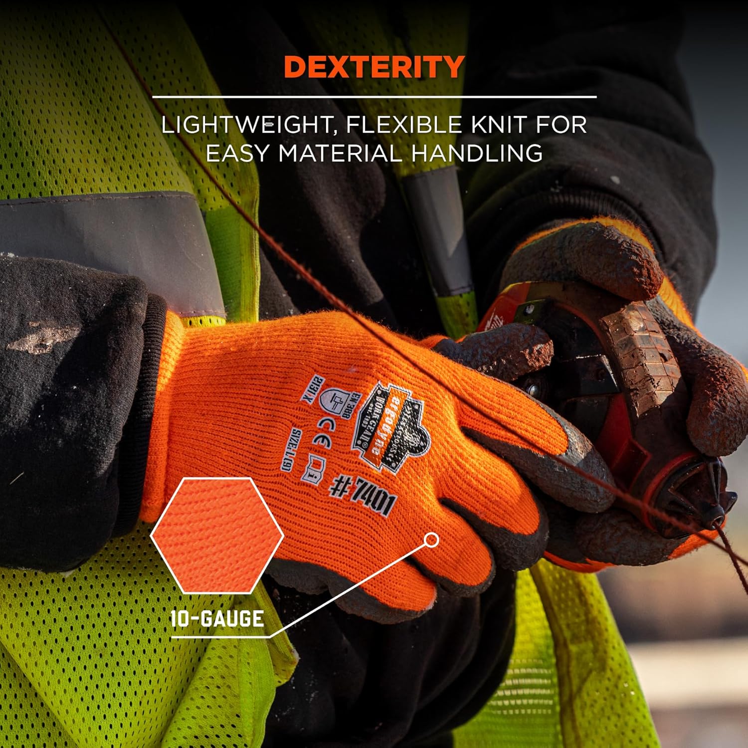 ERGODYNE ProFlex 7401 Coated Winter Work Gloves