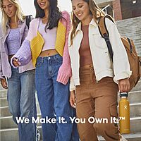 HYDRO FLASK Standard Mouth Insulated Stainless Steel Water Bottle with Flex Cap