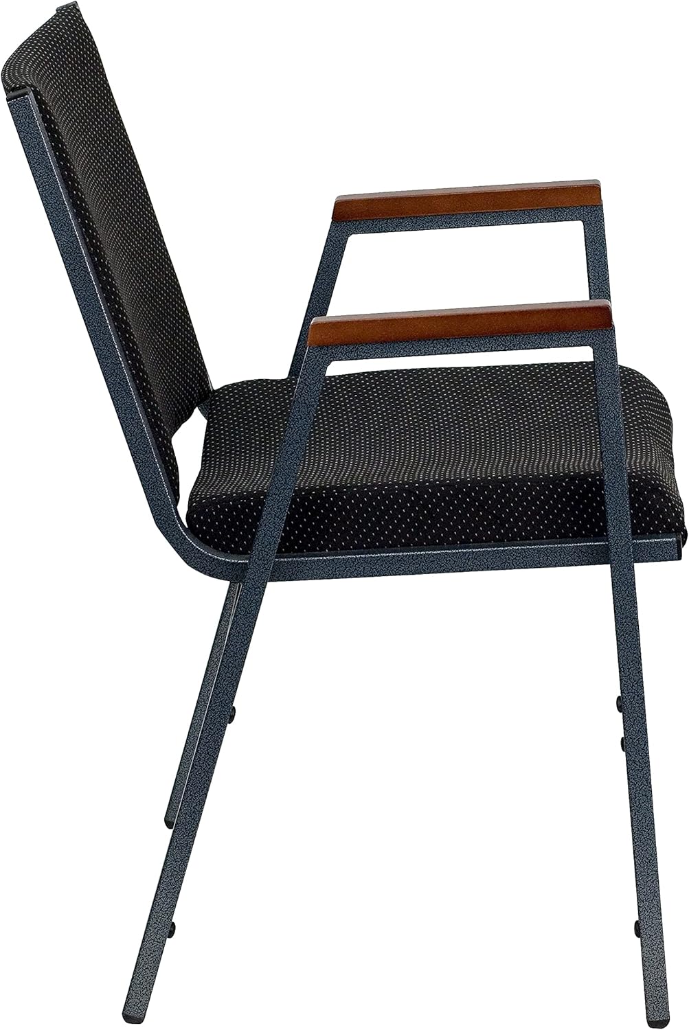 Flash Furniture HERCULES Series Heavy Duty Fabric Stack Chair with Arms and Ganging Bracket