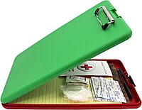 Saunders Red and Green Show2Know Safety Organizer Clipboard With Low Profile Clip