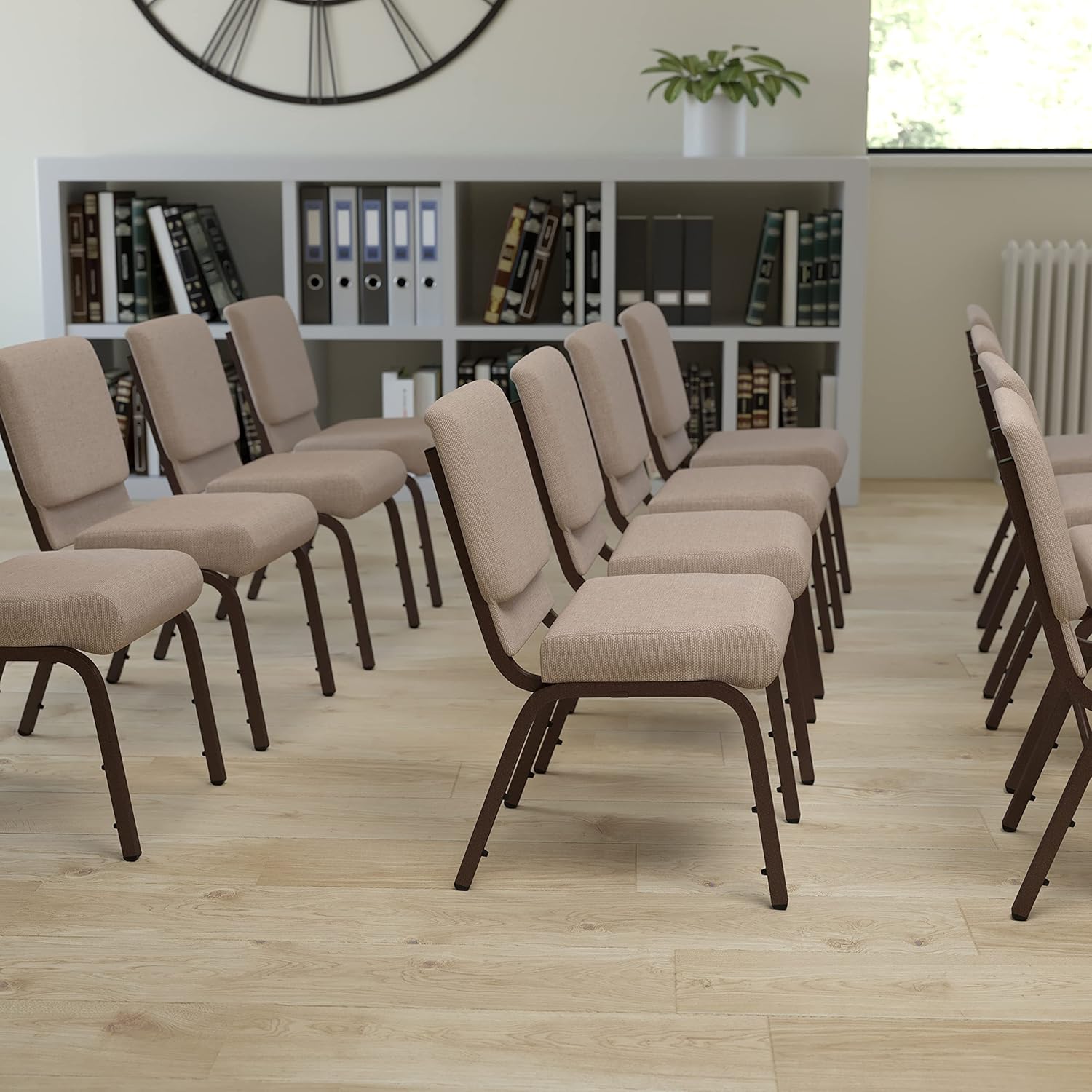 FLASH FURNITURE HERCULES Series 21"W Stacking Church Chair