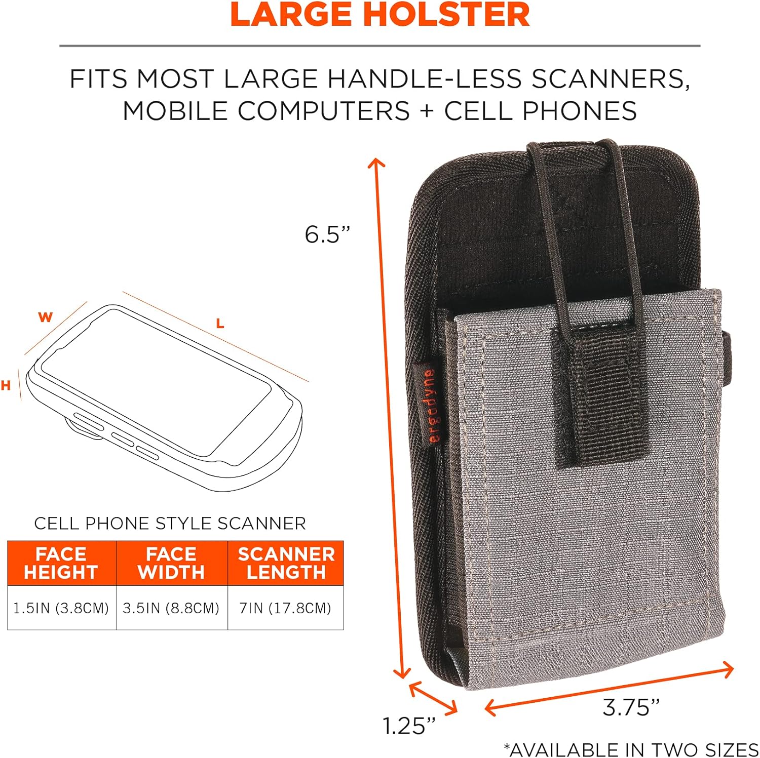 Ergodyne Squids Barcode Scanner Holster Phone-Style