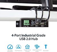 StarTech.com Mountable 4 Port Rugged Industrial USB Hub (ST4200USBM)