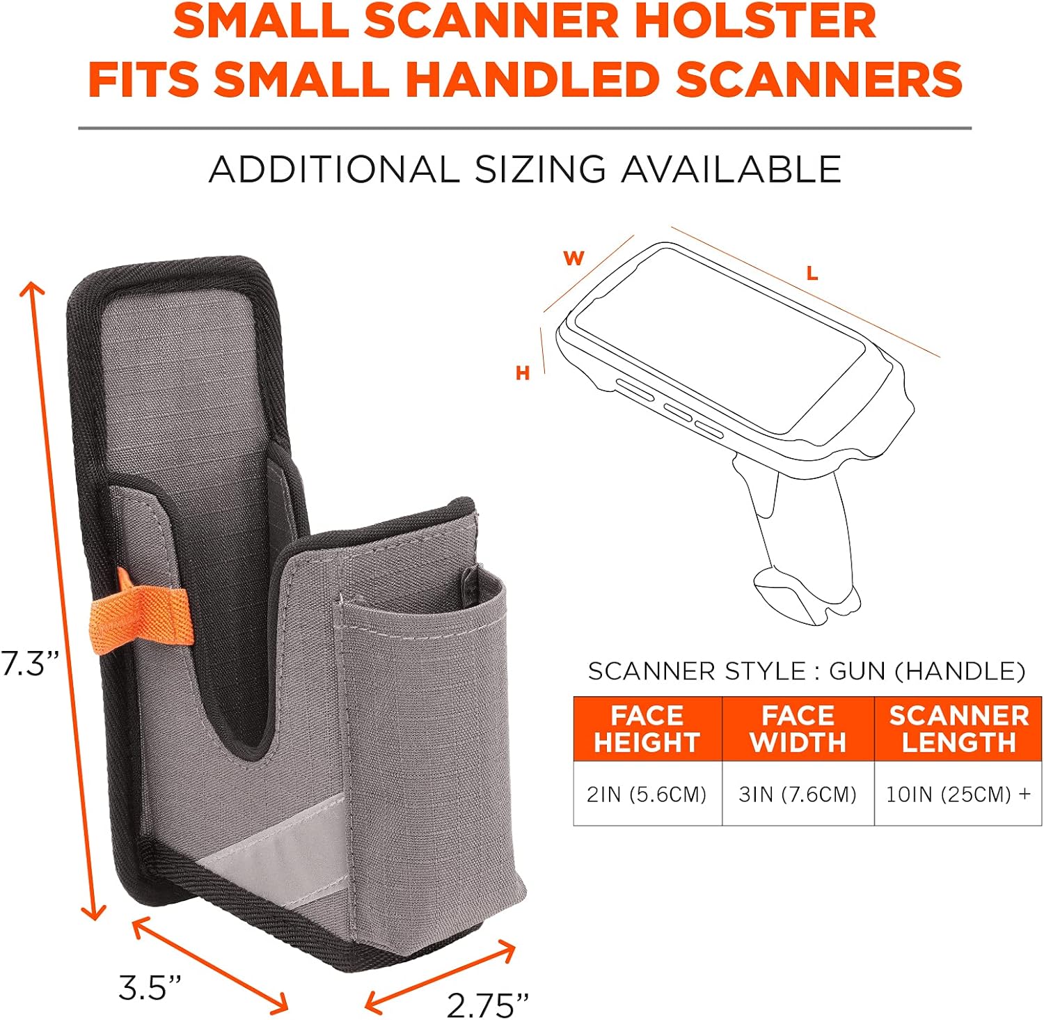 ERGODYNE Squids Barcode Scanner Holster with Belt Clip or Loop