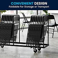 Flash Furniture Hercules Series Upholstered Metal Folding Chairs