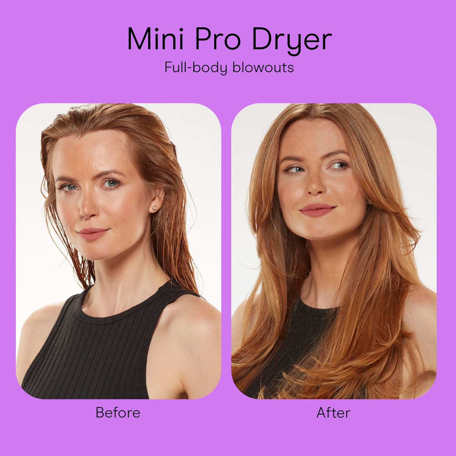 Conair Mini Pro Travel Hair Dryer with Folding Handle - 1200W Tourmaline Ceramic (Red)