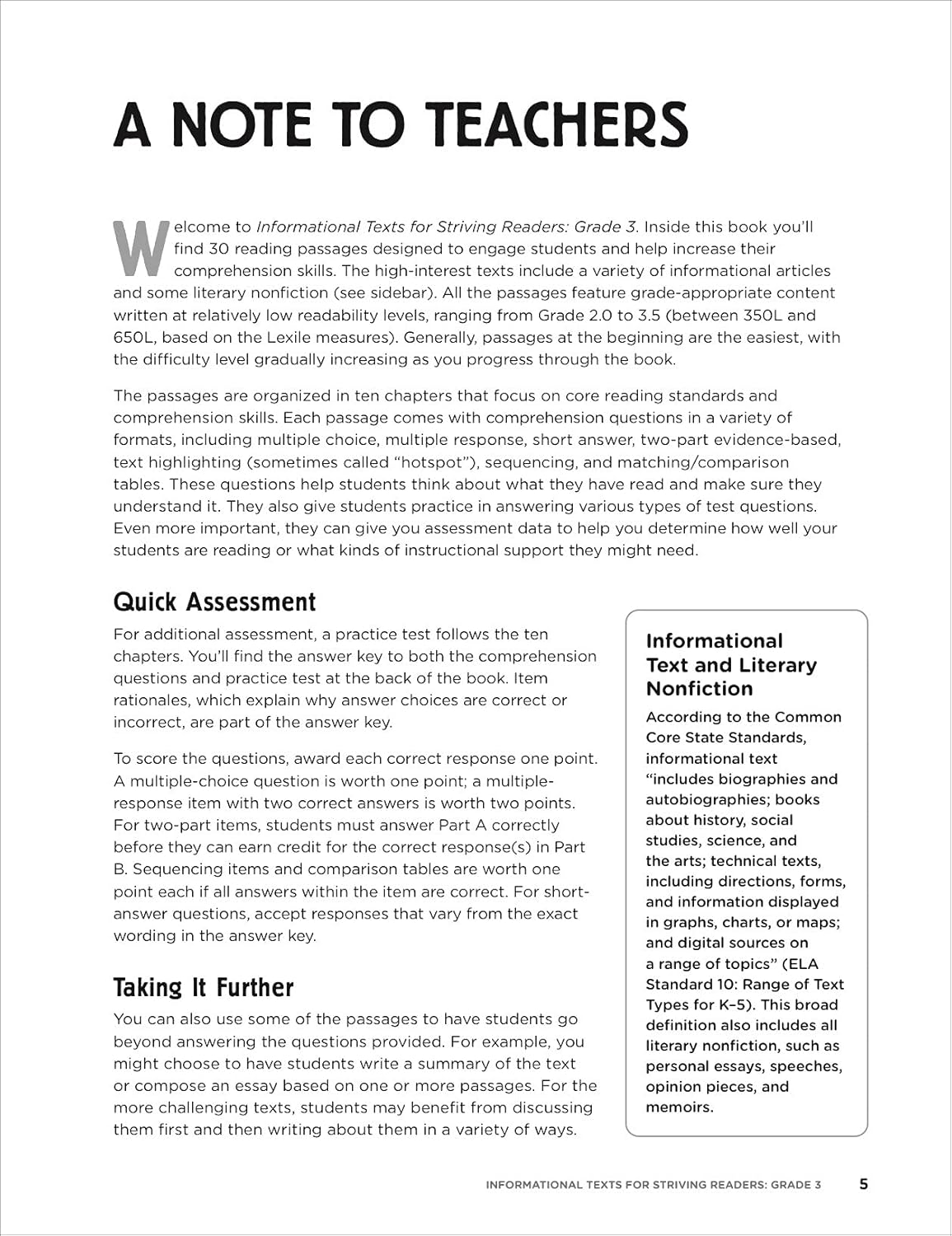 Scholastic Informational Texts for Striving Readers: Grade 3 (Indian Head)